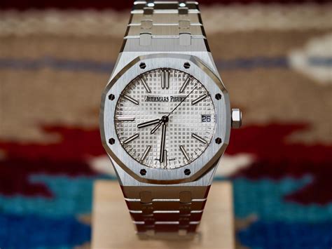 audemars piguet white mechanical|audemars piguet bracelet.